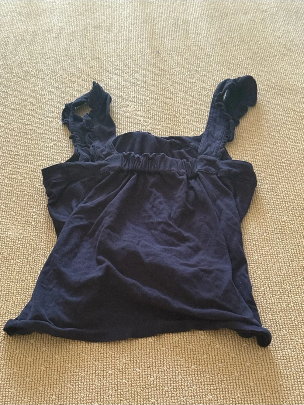 J.Crew Navy Cotton Bow Tank Top Size M